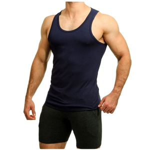 เสื้อกล้ามผู้ชายแขนกุดผ้าฝ้ายระบายอากาศได้ดีแห้งเร็ว - Product Image 5