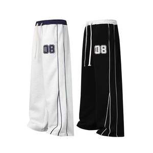 Pantalon de survêtement décontracté pour homme, taille mi-haute, en molleton 100 % coton épais, brodé, avec poches zippées, idéal pour la gym et le sport – Nouvelle collection très prisée - Product Image 6