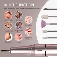 Machine à ongles électrique professionnelle 35000 tr/min, perceuse à ongles portable pour manucure et pédicure en gel acrylique, salon