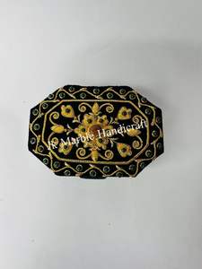 Magnifique boîte de rangement pour bijoux en tissu brodé Shanell, fabrication artisanale, prix de gros, pièce royale - Product Image 5