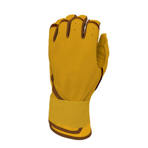 Guantes de bateo de cuero para mayor comodidad y transpirabilidad con logotipo personalizado Guantes de bateo de béisbol de cuero Premium - Product Image 4