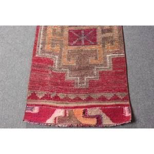 พรมขนสัตว์ทอมือแบบแบนสไตล์ตุรกี สีแดงเบจ ขนาดใหญ่ เป็นมิตรกับสิ่งแวดล้อม ขนปานกลาง ยางลาเท็กซ์ แบบดั้งเดิม สำหรับห้องรับประทานอาหาร รูปทรงสี่เหลี่ยมผืนผ้า - Product Image 4