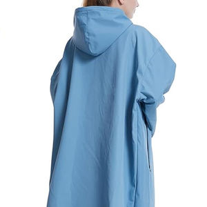 เสื้อพาร์กาโอ๊กซ์ฟอร์ดบุขนเชอร์ปา รุ่นโออีเอ็ม ขนาดใหญ่พิเศษ กันน้ำ ระบายอากาศได้ดี มีฮู้ด แขนยาว สีน้ำเงิน อุ่นสบาย ผลิตจากโพลีเอสเตอร์รีไซเคิล 100% - Product Image 2