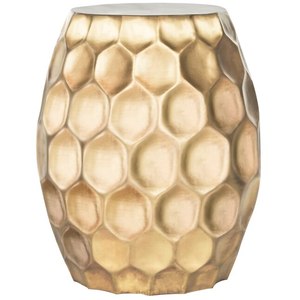 Elegante mesa de consola de metal dorado, mesa auxiliar de diseño moderno para el hogar o el hotel, muebles de esquina económicos para decoración de interiores - Product Image 5