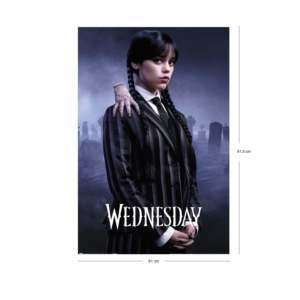Modern Style Wednesday <b>Poster</b> Season 2 Black <b>Frame</b> Paper Material for Wall Use - Product Image 6