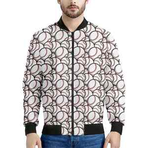 Mode Baseball Graphique Hommes Collège Vestes Printemps Automne Tendance À Manches Longues 3D Imprimé Bomber Veste pour Hommes - Product Image 3