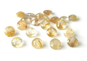 อัญมณีหลวมเจียระไนแบบเจียระไนทรงกลมสีทองธรรมชาติขนาด3-9มม. สำหรับการทำเครื่องประดับ - Product Image 3