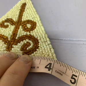 Handmade Beaded <b>Coasters</b>-Classic <b>Drink</b> <b>Coasters</b> with Polyester Backing (4x4 Inch) for Church and Religious Gifts - Product Image 1