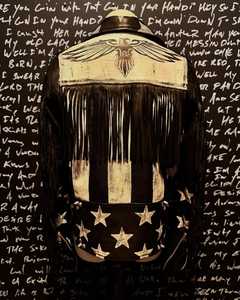 Veste à broderie vierge OEM personnalisée grande taille pour hommes, veste en cuir Letterman vente en gros - Product Image 2