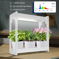 Décoration d'intérieur moderne, table de culture d'intérieur réglable en hauteur, alimentée par USB, pour plantes succulentes, herbes et micro-légumes