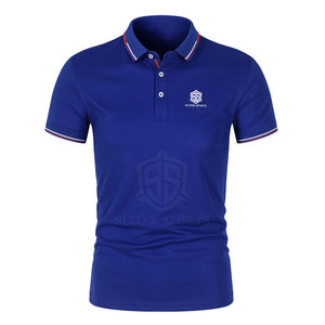 เสื้อยืดโปโลสำหรับผู้ชายแขนสั้นผ้าคอตตอน/ใยไผ่น้ำหนักเบาออกแบบในสไตล์ของคุณเอง - Product Image 1