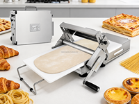 Rouleau à pâte manuel de table, épaisseur réglable, pliable, adapté pour la pizza, les croissants et le fondant