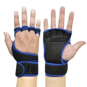 Venta caliente al por mayor de cuero Guantes de fitness Muñequera Guantes de levantamiento de pesas Hombres Mujeres Entrenamiento de gimnasia Proteger Palm Guantes deportivos - Product Image 3