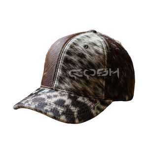 Genuine Leather Cowhide Hair On Leather <b>Caps</b> Supplier And Manufacturer From Pakistan - Product Image 4