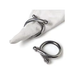 Anneaux de serviette créatifs en forme de feuilles, porte-serviettes dorés pour la décoration de table d'hôtel, dîner, fête, mariage - Product Image 2