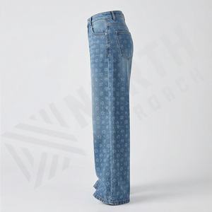 Pantalones Vaqueros Holgados Cómodos de Última Moda para Mujer, Ropa de Calle, Pantalones Vaqueros Desgastados, Pantalones Vaqueros Apilados - Product Image 3