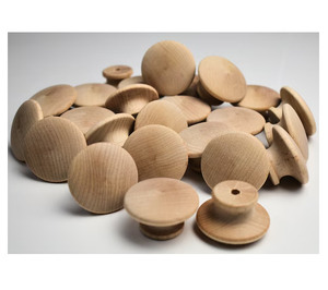 Perillas de madera natural 100% para uso en cocina y armario, armario de cocina, muebles de dormitorio, perillas de madera - Product Image 6