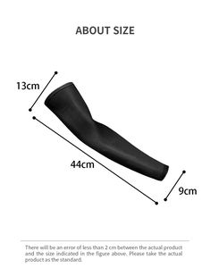 Manchons de bras unis noir et blanc pour cyclisme, randonnée, pêche, sports motorisés et activités de plein air – Protection solaire estivale - Product Image 6
