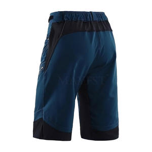 Short de VTT léger pour hommes, multi-poches personnalisées avec taille élastique, motif solide, vente en gros en ligne - Product Image 4