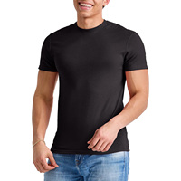 Nouveau design T-shirt en coton tricoté pour homme, col ras du cou, manches courtes, écologique, séchage rapide, confortable, léger, décontracté, haut de gamme, direct usine