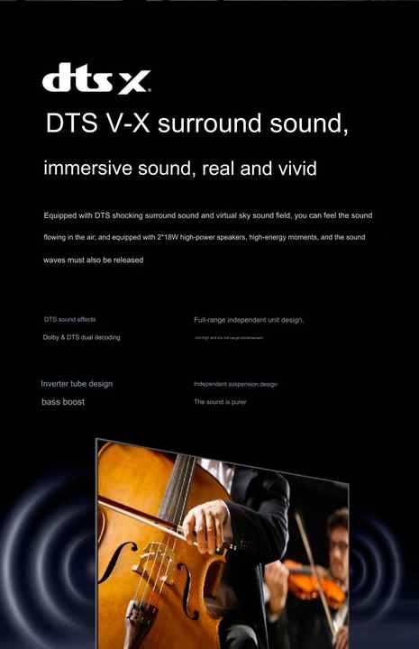 Hisense TV 75E3H 75S30 75-inch 4k 120Hz 2+32GB MEMC ULED TV Anti-shake Large Screen Hisense Smart TV