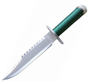 Cuchillo Rambo Hecho a Mano, Hoja de Acero Inoxidable 440c, con Funda de Cuero para Camping y Supervivencia - Product Image 4