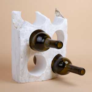 Support de bouteille de vin portable en marbre soufflé à la main, accessoires de décoration de luxe, l'artisanat Exim - Product Image 2