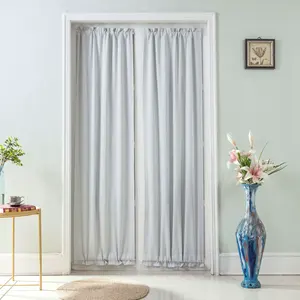 XinLan Vente en gros <span class=keywords><strong>Rideau</strong></span> uni français personnalisable, pare-soleil à poche pour magasin et petites portes - Product Image 5