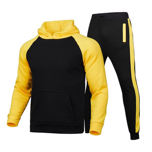 Ensemble de survêtement personnalisé épais et solide avec broderie, cordon de serrage, bicolore, doublure en satin de qualité supérieure - Product Image 1