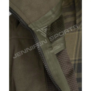 Chaqueta de caza de invierno con capucha Shell cuero sintético/tela de poliéster cierre de cremallera bolsillos delanteros forro interior de poliéster - Product Image 4