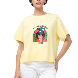 Nouveau style, vente en gros, tendance du moment, t-shirt pour femme à manches longues, été, écologique, avec plumes, mode, haute qualité - Product Image 1