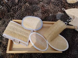 Natural Loofah <b>Sponge</b> for Gentle Exfoliation, Eco-Friendly Bath and <b>Shower</b> Scrubber for Smooth, Radiant Skin - Product Image 4