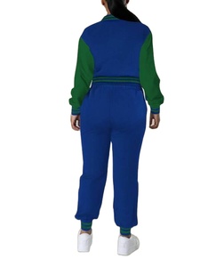 Conjuntos de chándales transpirables Varsity de alta demanda para mujer, chaqueta Bomber con pantalones para correr, ropa de calle, ropa de dos piezas - Product Image 6