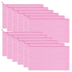 Pochette zippée en toile de coton personnalisée, grande capacité, écologique, réutilisable, pliable, avec poignée souple, pour maquillage et cosmétiques, impression de logo - Product Image 1