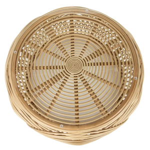 Table basse en rotin avec dessus en verre fabriqué au Vietnam matériaux écologiques meubles de maison décor à la maison en gros - Product Image 2