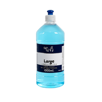 Flacon cylindrique en PET de 1000 ml avec bouchon à vis, recyclable, pour liquide vaisselle et produits ménagers, durée de vie 5 ans