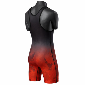 Traje de Compresión para Lucha Libre con Sublimación de Tinte Degradado, Transpirable, de Secado Rápido, Elástico, OEM, Marca Privada, Venta al Por Mayor - Product Image 4