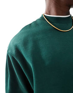 OEM venta al por mayor de peso pesado 100% algodón sudaderas de gran tamaño cuello redondo pulóver Premium calidad básica sudaderas para hombres - Product Image 2