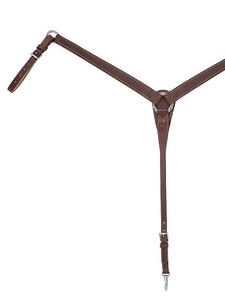 Collier de poitrine en cuir de selle Western pour chevaux Trail Pleasure Tooled Black Barrel Roping Plastron - Product Image 4