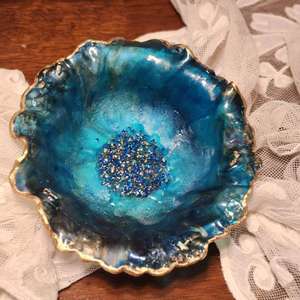 Cuenco de resina duradero para servir todos los días elegante versátil ligero elegante hecho a mano decorativo moderno único artístico Cocina - Product Image 5