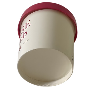 DPAP300 - Tazón Redondo de Papel Kraft Desechable y Reciclable de 10 oz con Tapa, Impresión Personalizada, para Helados, Frutas y Postres - Product Image 4