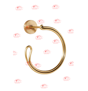 High Selling <b>Towel</b> Ring in Golden Finished Stainless Steel Metal Wall Hooks at Wholesale Price - Product Image 1