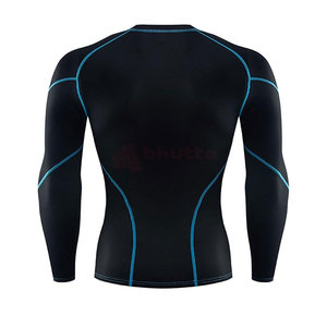 Chemises de sport de compression à manches longues et col en O pour adultes Impression de style camouflage Entraînement avec logo personnalisé pour garçons Fabriqué au Pakistan 2025 - Product Image 2