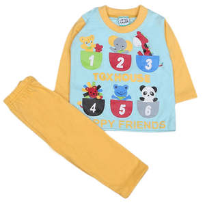 Traje de 2 Piezas de Manga Larga para Niños - Amarillo - Product Image 3