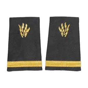 OEM petugas Radio kabin Crew emas epaulette Kapten Pilot Epaulettes Mate seragam epaulette dengan kepang emas Perancis