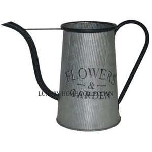 Decorative Galvanized Retro-style Metal Water Can with an Ornate Design for a Stylish and Functional <b>Garden</b> Accessory - Product Image 6