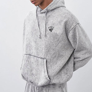Conjunto Deportivo para Hombre, Estilo Urbano, Lavado Ácido, Material de Mezcla de Algodón Suave, Ideal para Atuendos Casuales, Viajes y Actividades Diarias - Product Image 3