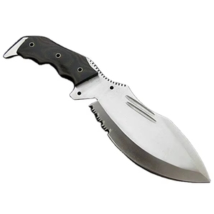 Couteau de chasse artisanal en acier J2, manche en micarta, lame fixe, meilleur design, étui en cuir de buffle - Product Image 1