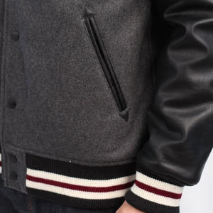 Blouson de baseball Blouson de baseball Streetwear pour homme Veste de baseball à manches longues légère boutonnée Veste Letterman pour homme - Product Image 6