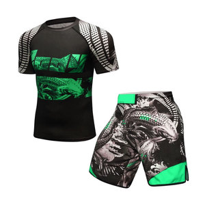 Fabricante de Ropa de Lucha de Spandex con Estampado por Sublimación, Rash Guard de BJJ Personalizado con Estilo Único y Marca Privada - Product Image 5